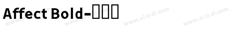 Affect Bold字体转换